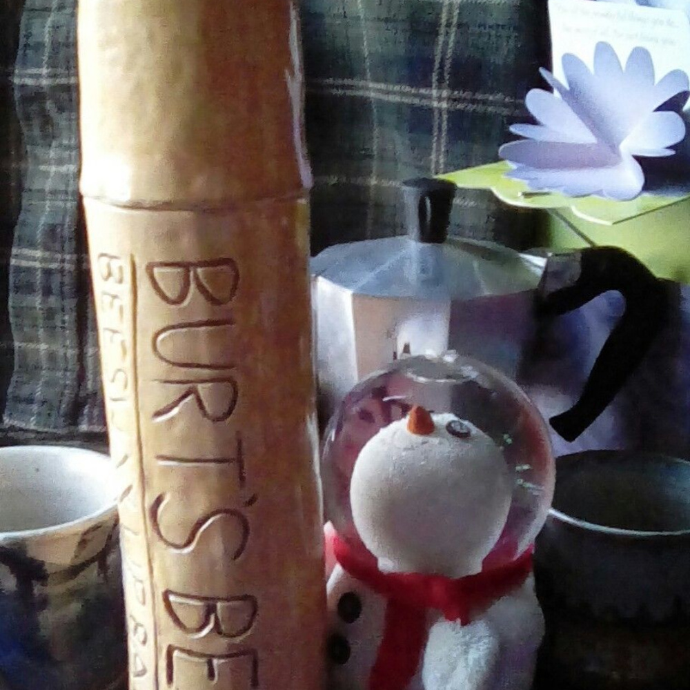 BURTS BEES OOAK Functional Art Pottery Container